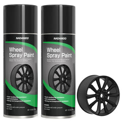 NADAMOO aluminium wheel spray paint matte black finish for durable rim protection.