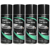 NADAMOO Automotive black trim spray paint can closeup shows satin finish for durable bumper trims