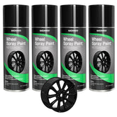 NADAMOO gloss-black wheel paint kit with four cans for durable rims