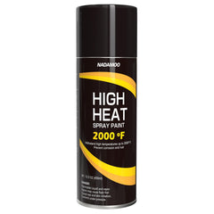 NADAMOO high-heat spray paint can on metal surface for durable coverage.
