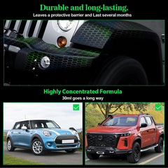 NADAMOO Plastic Restorer bumper-trim renewal on a vehicle.