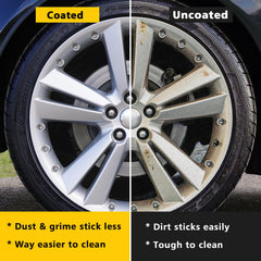 NADAMOO ceramic coating kit contents shown for at-home wheel care.