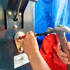 Nagiee Grease Zerk Cleaner demonstrates universal fit on zerks and pins.
