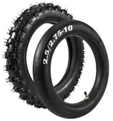 NAKAAOSIK 2.5-10 dirt bike tire side view with rugged tread for wet conditions