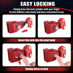 NAKANEKO lock dimensions 2.5x1.4x3.3 inches illustrate compact fit