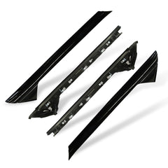 Nakkaa A-pillar molding left close-up highlights durable trim and refined cabin aesthetics.