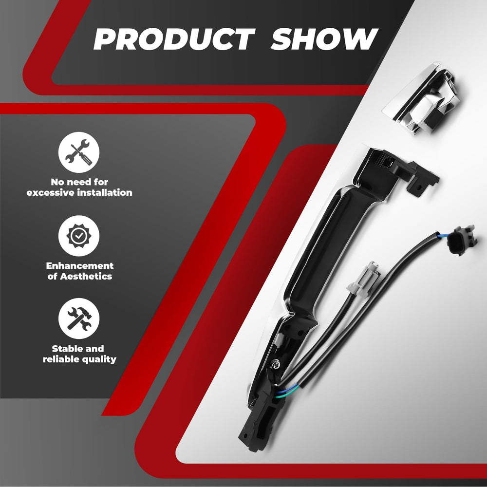 Nakkaa front-right angle view of chrome exterior handle.