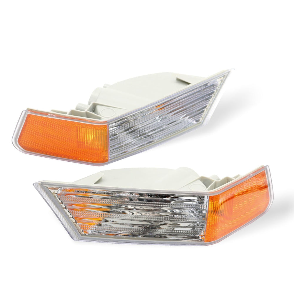 Nakkaa front turn signal cover driver close-up with clear lens for visibility