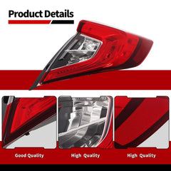 Nakkaa tail light crystal lens close-up highlighting durable housing and red finish