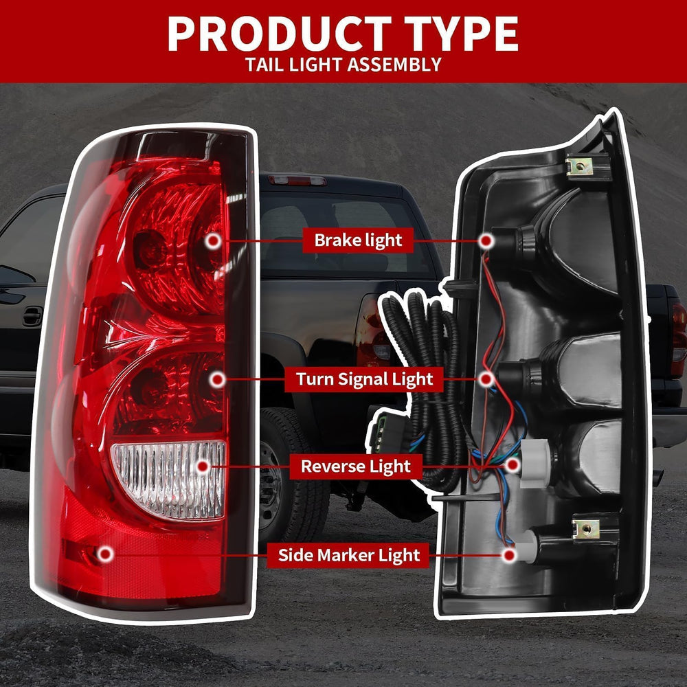 Nakkaa left and right tail lights, weather-resistant for harsh conditions.