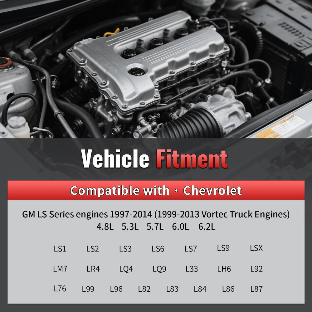 Nakonic LS-series compatibility guide showing broad fit for GM engines.