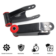 Nakuuly 2in rear drop shackle kit durability test results indicating strong metal.