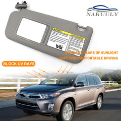 Nakuuly direct replacement sun visor for Toyota RAV4 gray finish