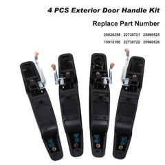Nakuuly exterior black door handle kit shows durable construction
