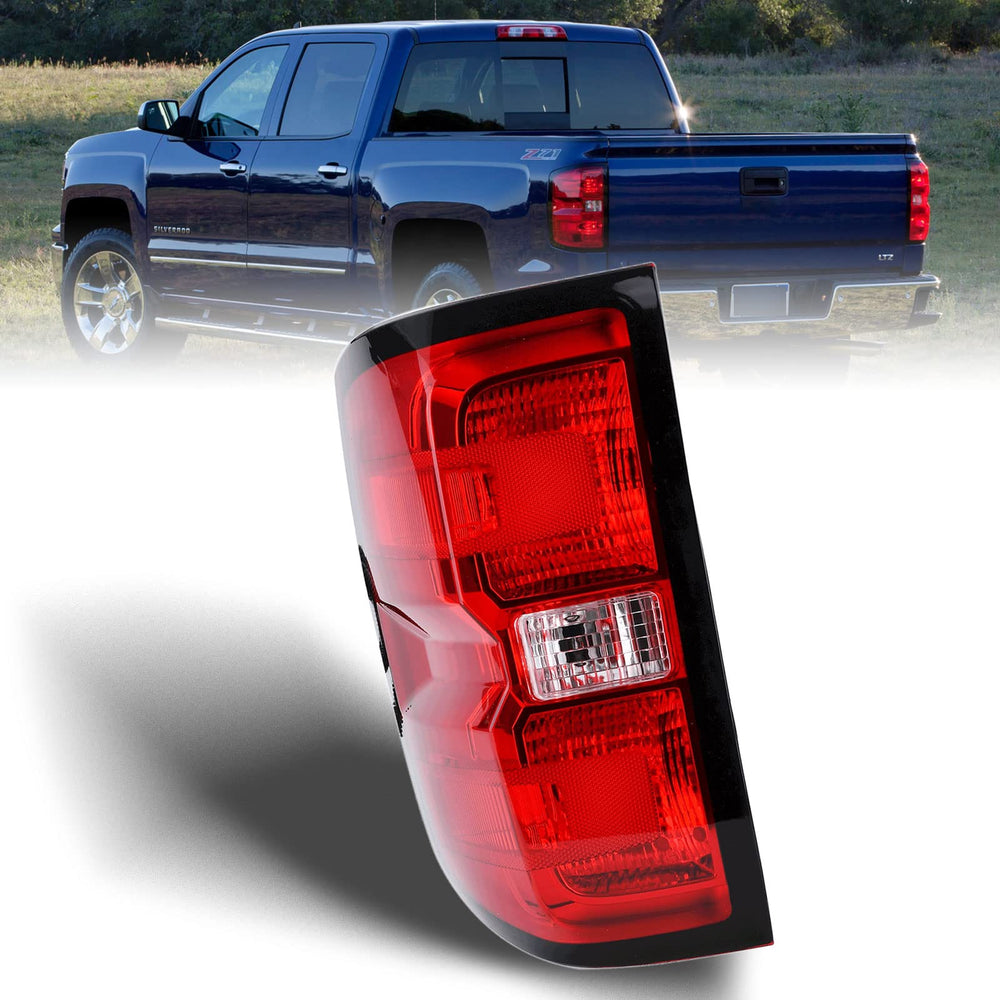 Nakuuly factory-style tail light for Chevy Silverado left driver side, ready for replacement