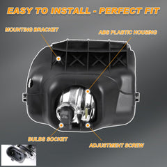 Nakuuly fog lamp left front for Chevy Silverado Classic 2007 boosts visibility in fog