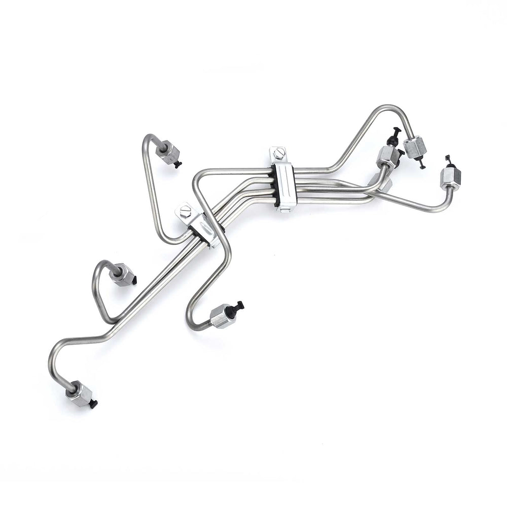 Nakuuly fuel lines set front closeup; ready to install in Ford IDI engines