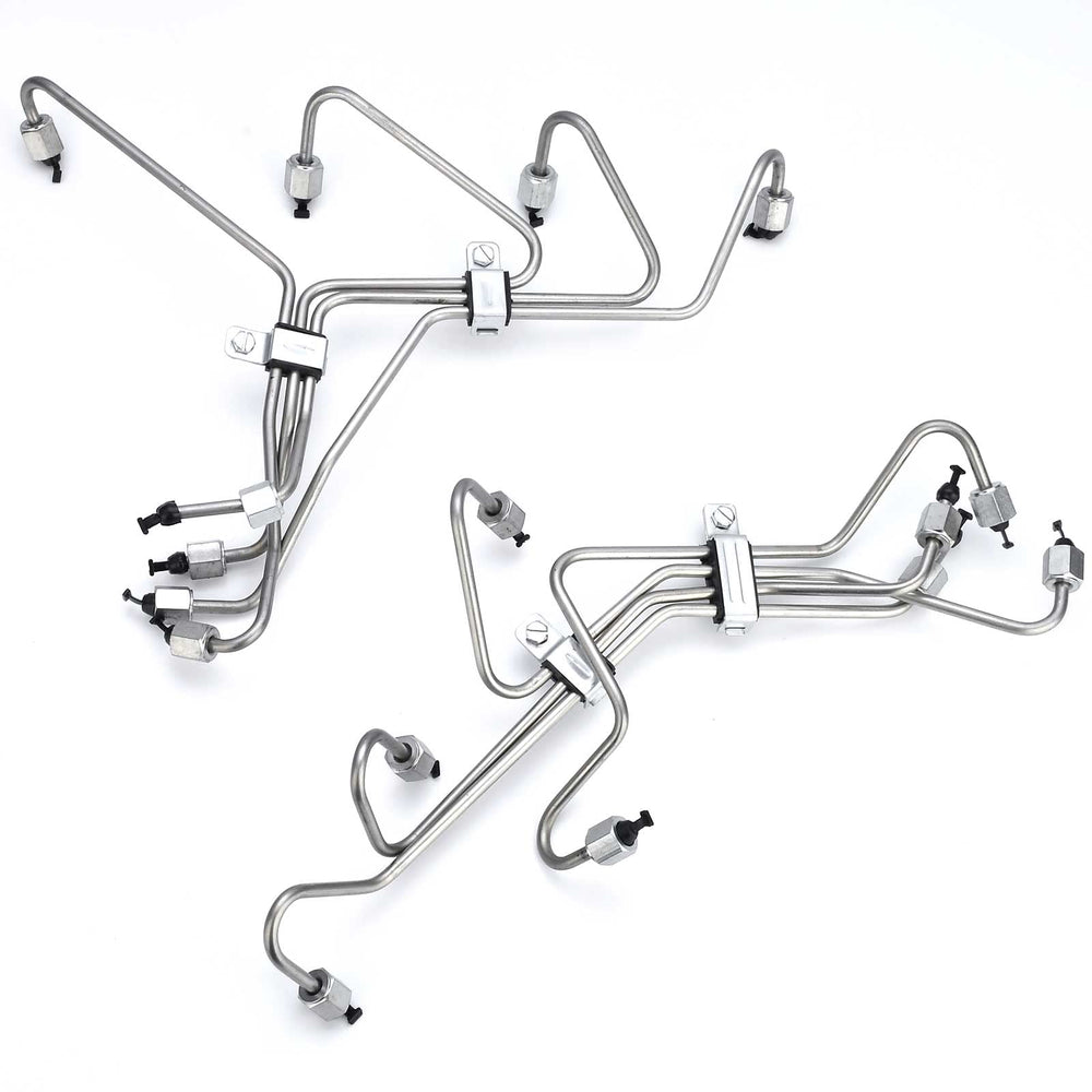 Nakuuly fuel injection lines set, front view; durable kit for Ford IDI engines
