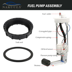 Nakuuly fuel pump assembly installation in rugged Polaris RZR for injector-friendly fueling.