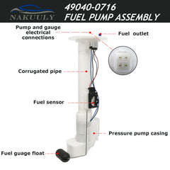 Nakuuly Mule Pro-FXT closeup of fuel pump module showcasing build quality.