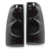 Nakuuly tail light for Chevy Silverado driver side with black smoked lens for improved visibility.