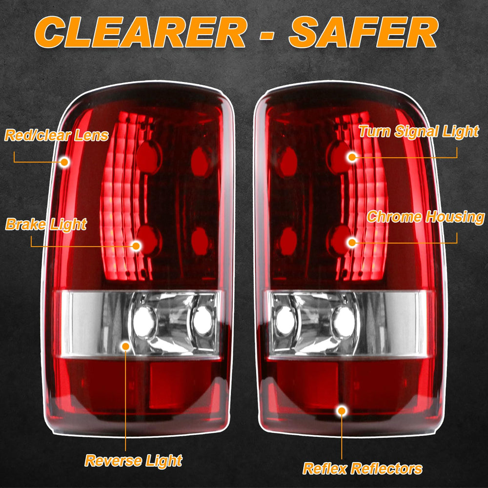 Nakuuly tail-light chrome housing close-up shows durable ABS construction