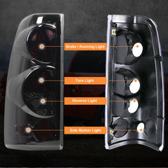 Nakuuly tail light for GMC Sierra 1999-2002 driver side, waterproof design.