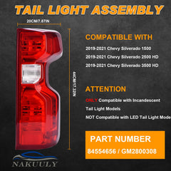 Nakuuly halogen tail light close-up showing lens and seal