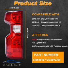 Nakuuly tail light halogen left installation closeup demonstrates easy plug-and-play fit.