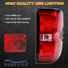 Nakuuly tail light includes harness for direct installation.