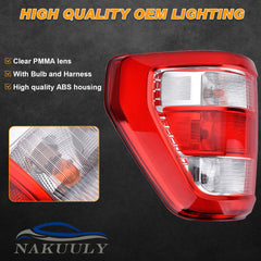 Nakuuly IP67 waterproof tail light ensures reliable performance in rain.
