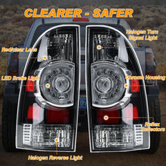 Nakuuly tail light with LED bulbs for brighter brake signals.