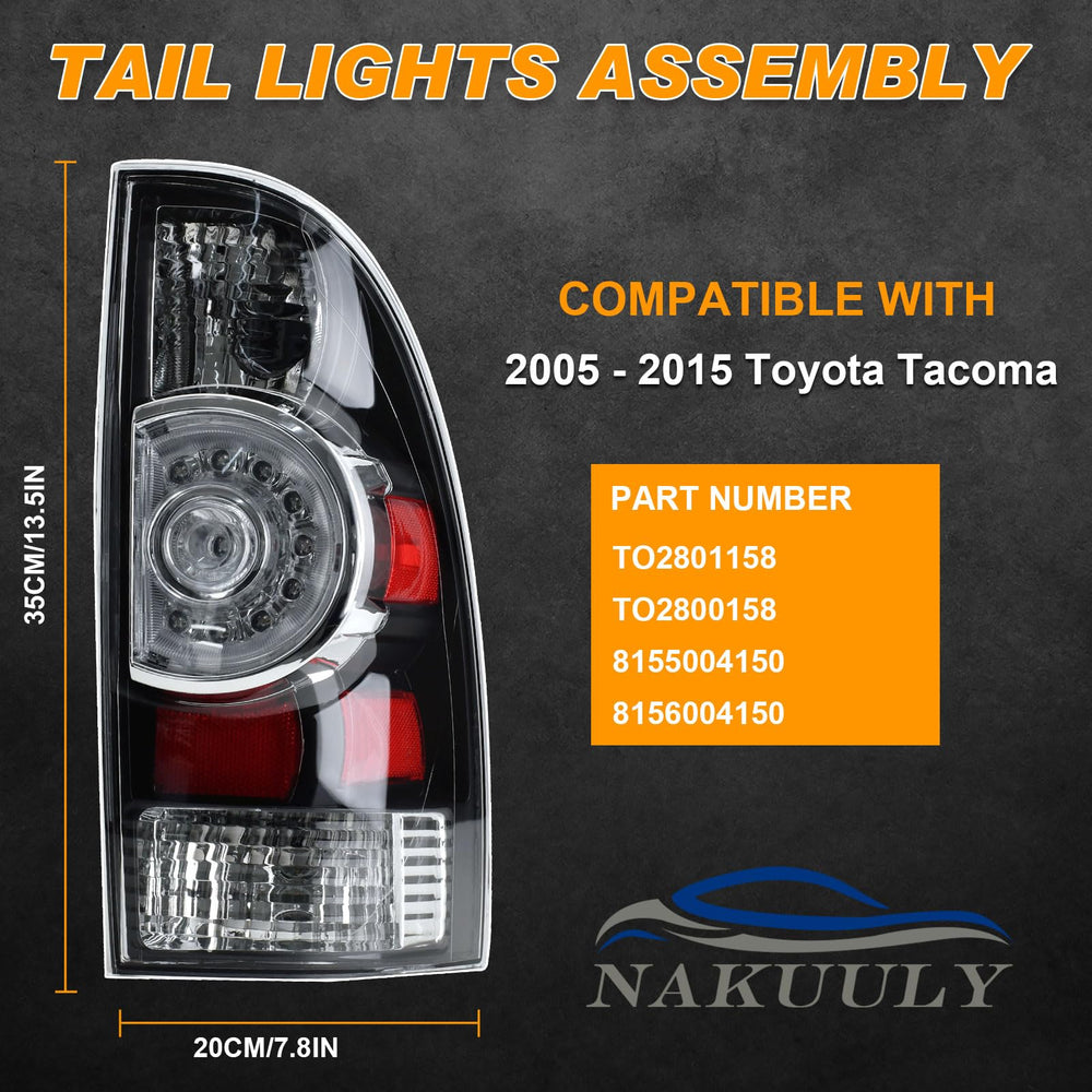 Nakuuly tail light passenger side LED for Tacoma improves signaling.