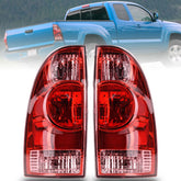 Nakuuly Tacoma left tail light with halogen red lens for night visibility.