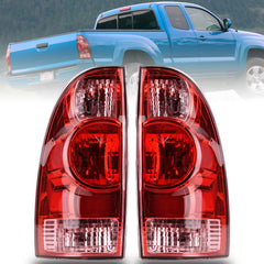 Nakuuly Tacoma left tail light with halogen red lens for night visibility.
