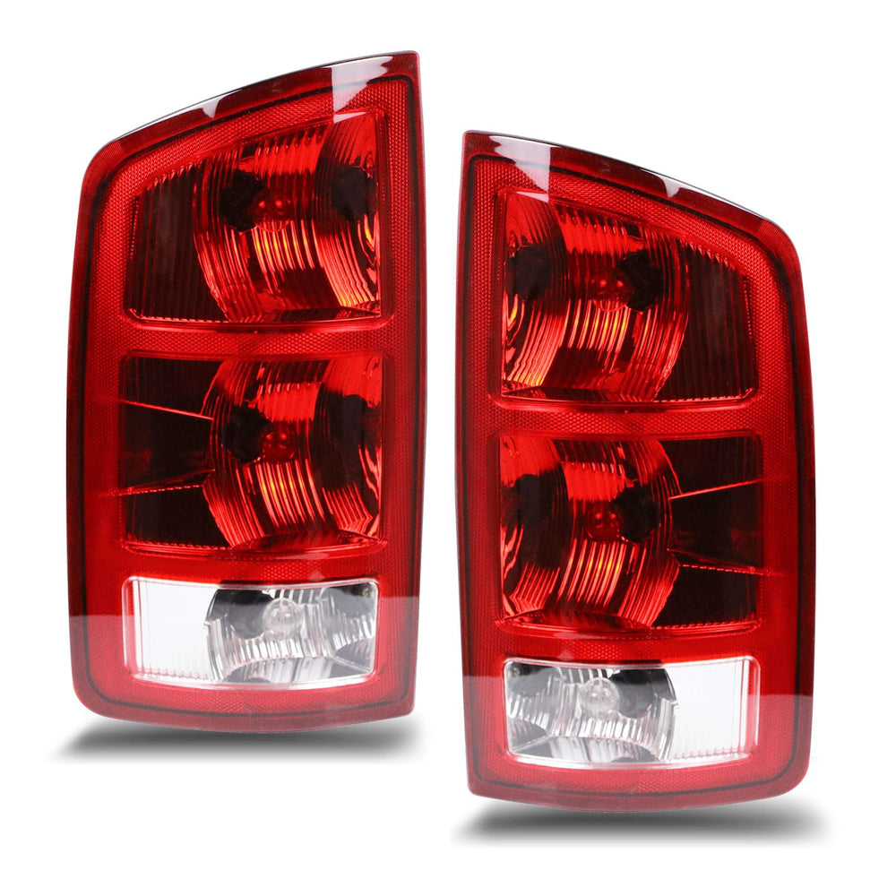 Nakuuly tail light assembly driver side with halogen bulbs for Ram improves night visibility.