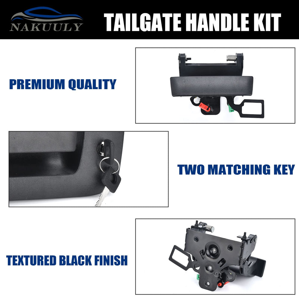 Nakuuly tailgate lock fits into the groove for a flush upgrade.