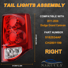 Nakuuly taillight assembly elevates rear styling and signaling for the 2011-2020 Grand Caravan.