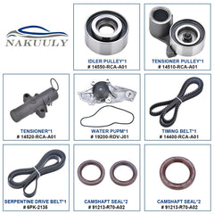 Nakuuly timing belt kit tensioner pulley reduces strain for a smoother drive.