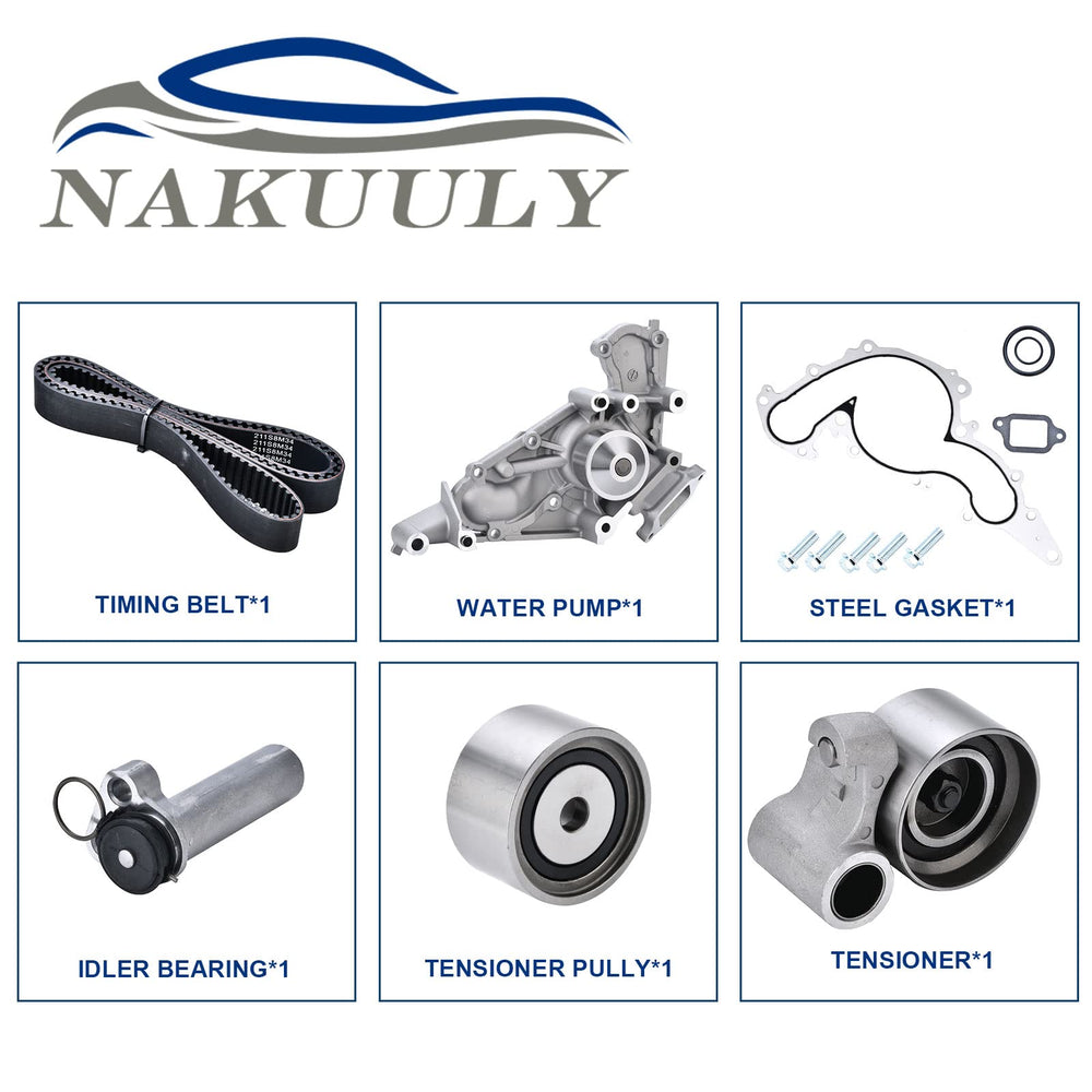 Nakuuly timing belt kit water pump detailed components for easy maintenance