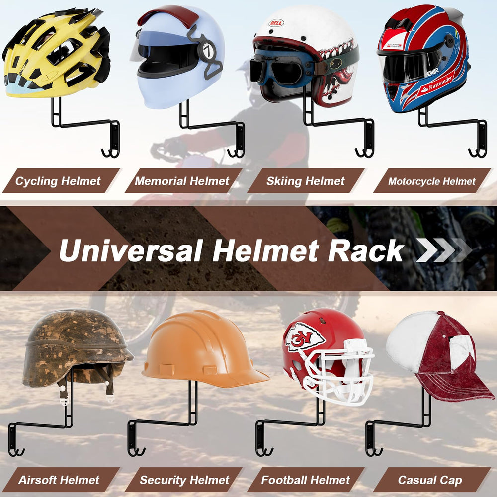 NANAGIFTREE two-pack helmet holder ideal for entryways and garages