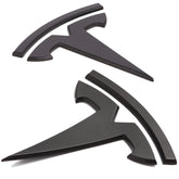 Nanaholy Tesla Model 3 emblem sticker, front view, adds a sleek badge upgrade.