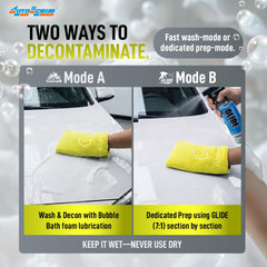 Nanoskin AUTOSCRUB removes brake dust and fallout from surfaces safely.