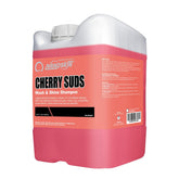 Nanoskin Cherry Suds foaming cannon delivers thick foam for easy car washing.