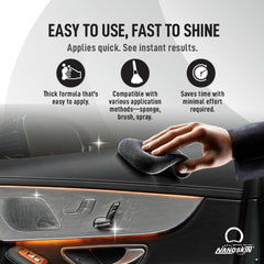 Nanoskin Multi Dress brush application for controlled coverage on surfaces.