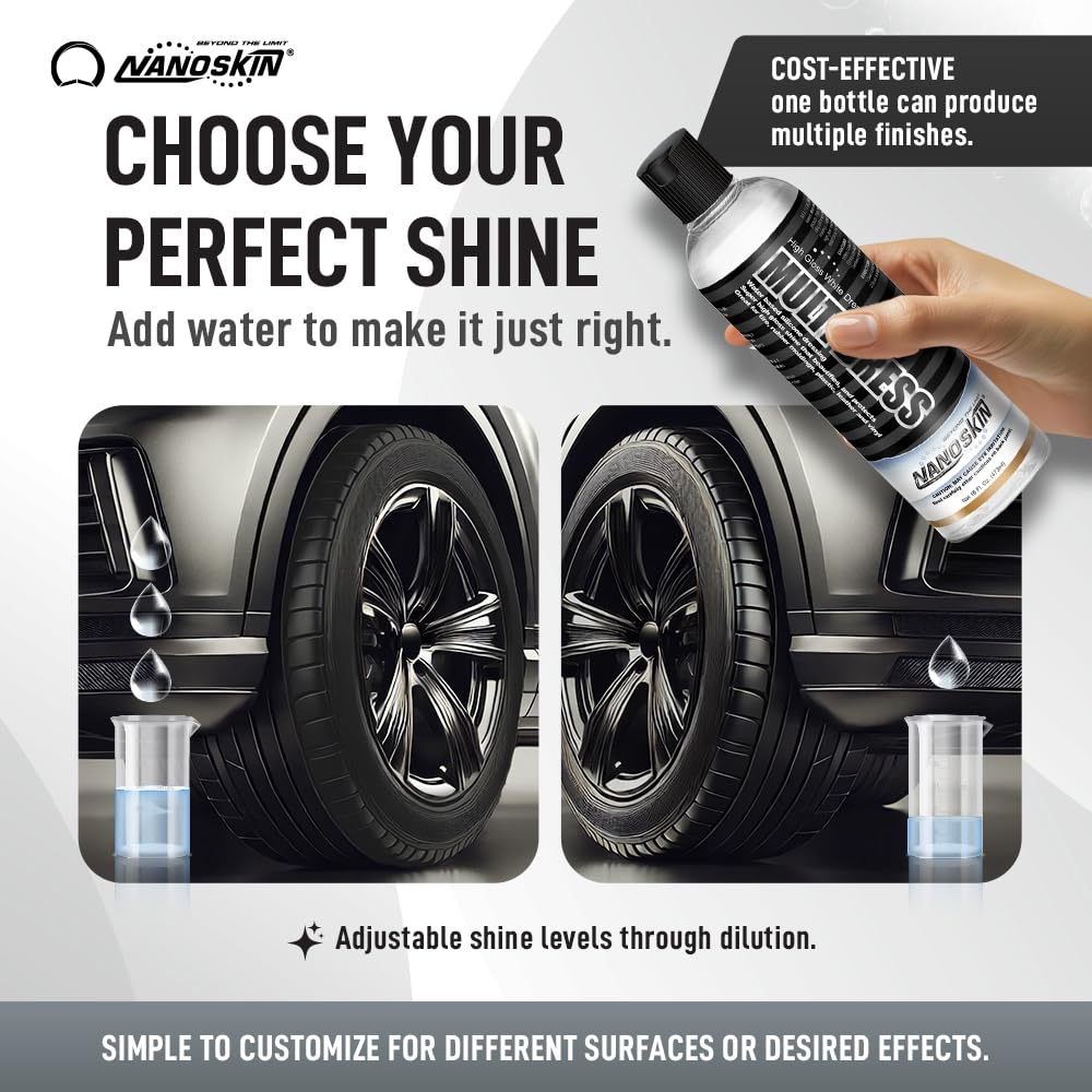 Nanoskin Multi Dress interior cleaner for dashboards and leather interiors.