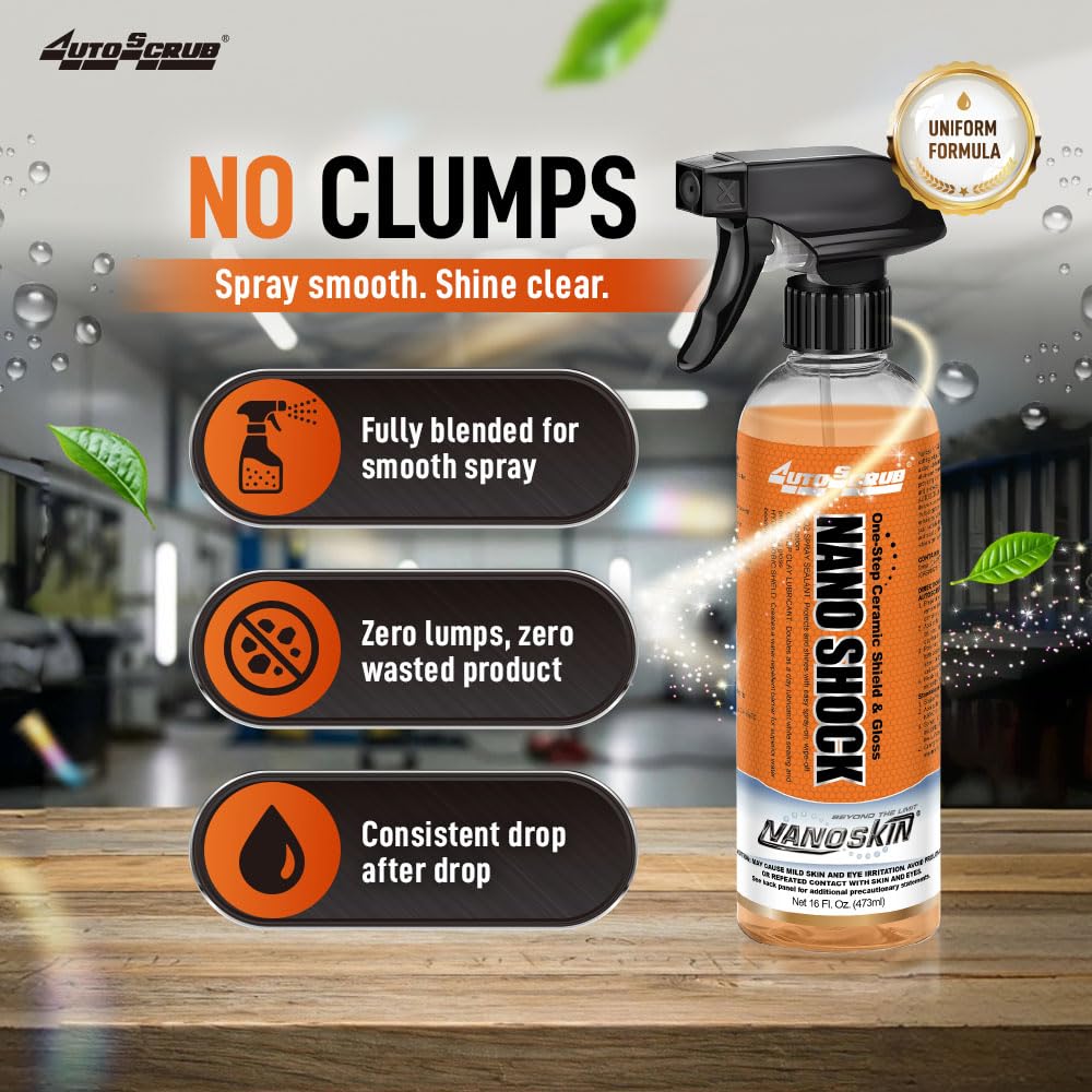 Nanoskin Nano Shock safe for paint, glass, wheels, and chrome
