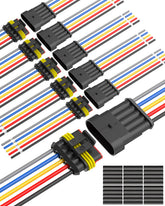 NAOEVO 5 pin waterproof connector 16 AWG for weatherproof vehicle wiring