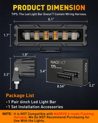 NAOEVO white and amber mode for versatile signaling