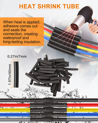 NAOEVO heat shrink tubing bundle provides sealing and neat insulation
